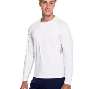 Coolibar Long Sleeve Rash Guard UPF 50+ Sun Protection Aqua Plus